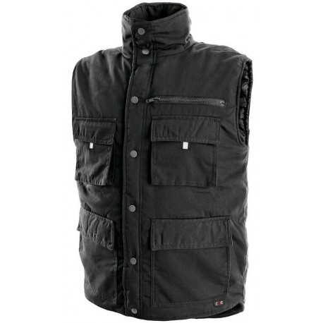 Chiba Winter Gilet Uomo In Poliestere - Nero/Verde Mela, Taglia XL